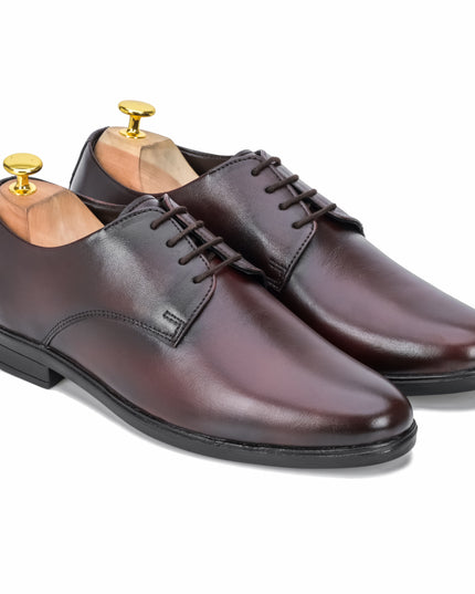 S&B Round Toe Derby - Cherry