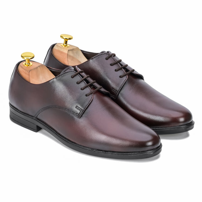 S&B Round Toe Derby - Cherry