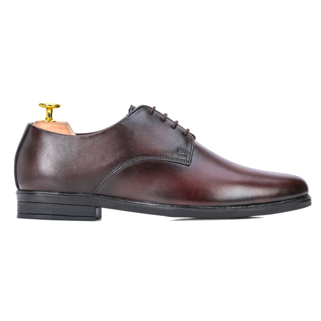 S&B Round Toe Derby - Cherry