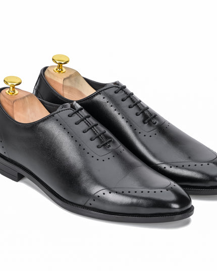 S&B  Wholecut Brogue  - Black