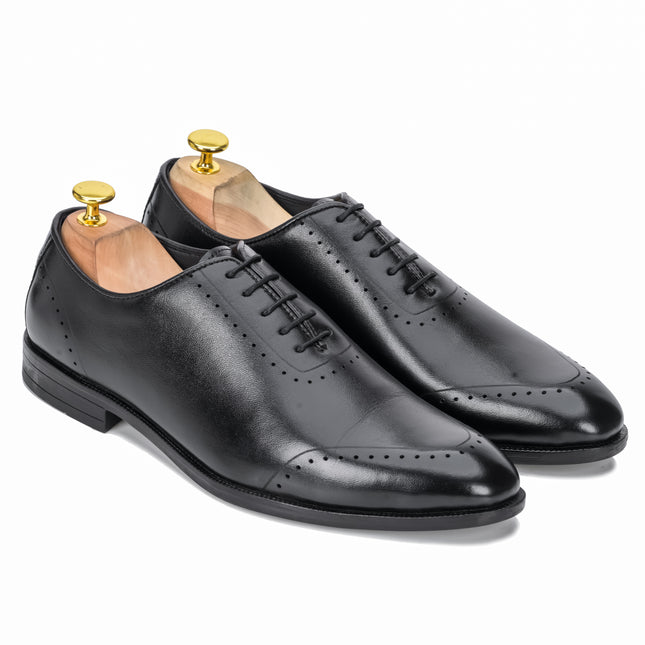 S&B  Wholecut Brogue  - Black