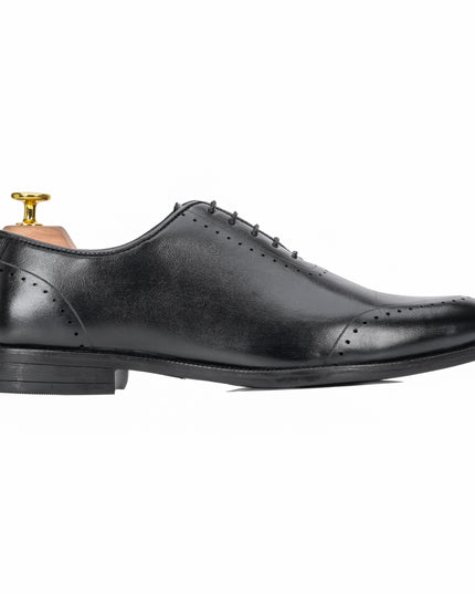 S&B  Wholecut Brogue  - Black