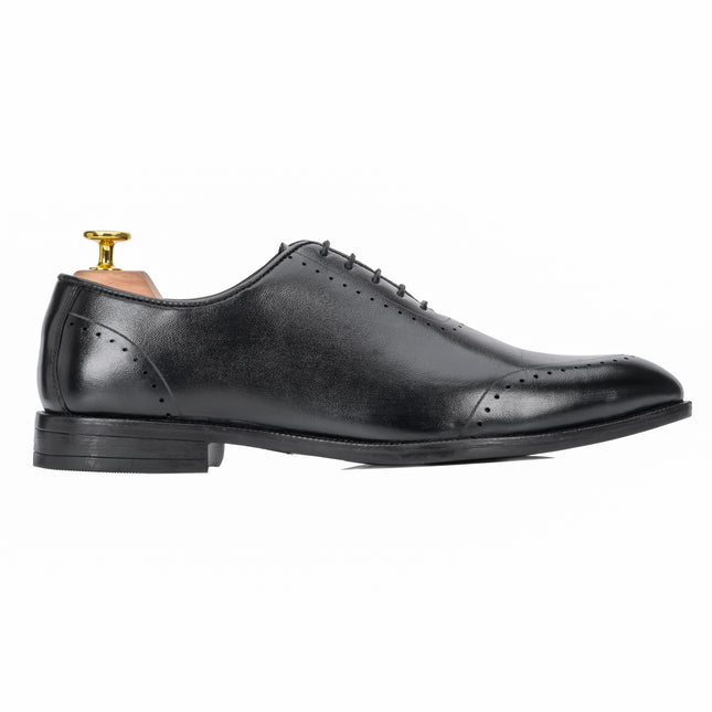 S&B  Wholecut Brogue  - Black