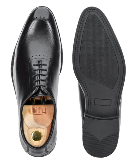 S&B  Wholecut Brogue  - Black