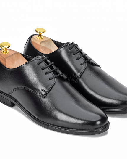 S&B Round Toe Derby - Black