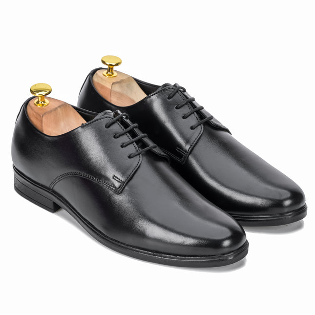 S&B Round Toe Derby - Black