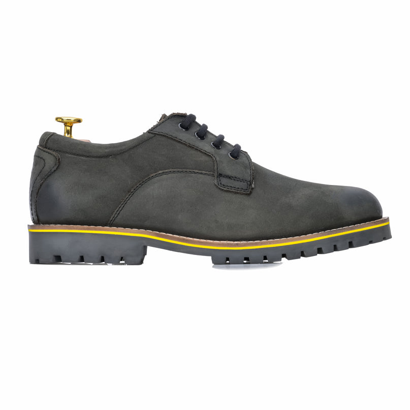 S&B Derby Combo Boot - Brown
