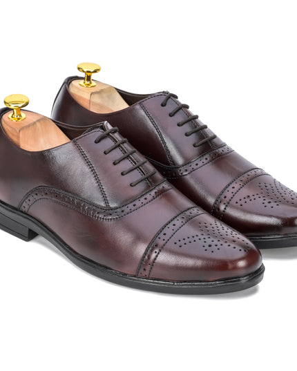 S&B Brogue  Oxford - Cherry