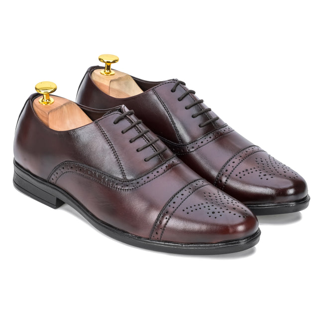 S&B Brogue  Oxford - Cherry