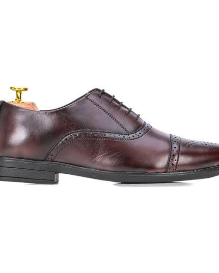 S&B Brogue  Oxford - Cherry