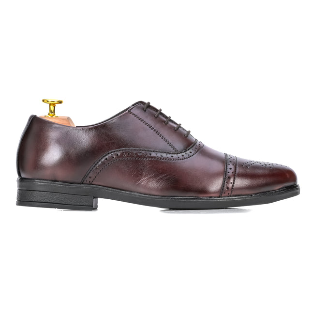 S&B Brogue  Oxford - Cherry