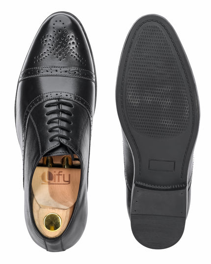 S&B Brogue  Oxford - Black