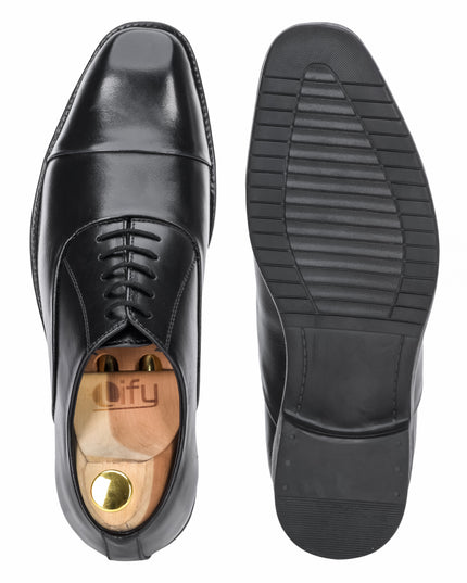 S&B Cap Toe Oxford - Black