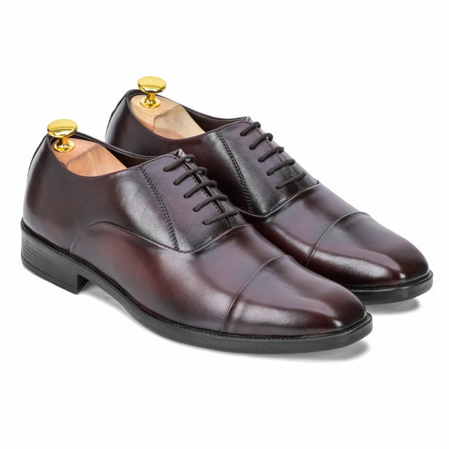 S&B Cap Toe Oxford - Cherry
