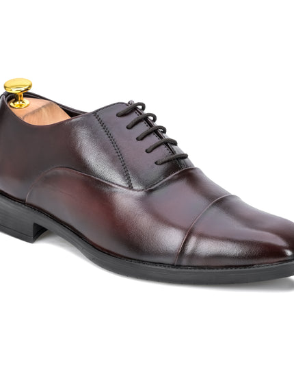 S&B Cap Toe Oxford - Cherry