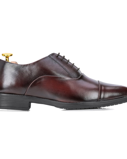 S&B Cap Toe Oxford - Cherry