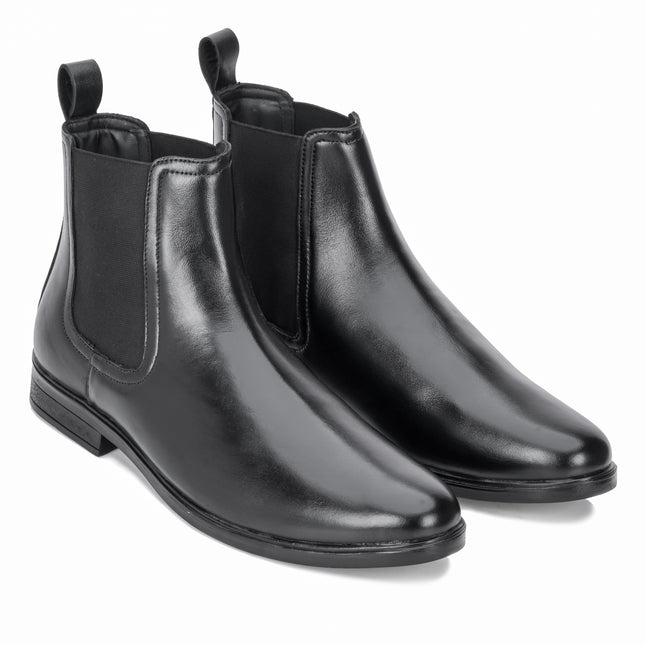 S&B Round Toe Chelsea  - Black