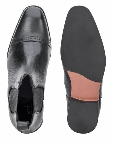 S&B Italian Brogue Chlesea - Black
