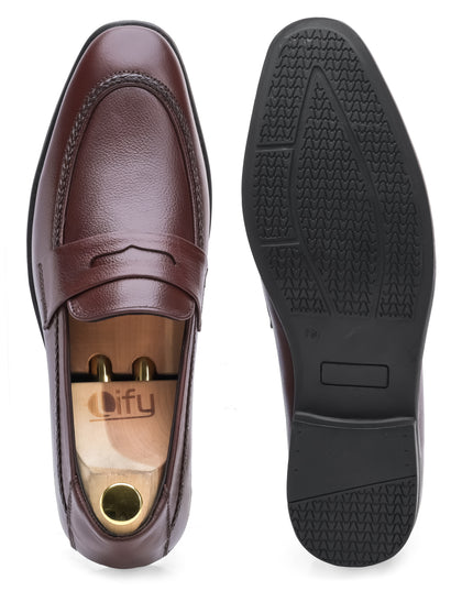 S&B Signature Penny Loafer – Cherry