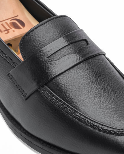 S&B Signature Penny Loafer – Black