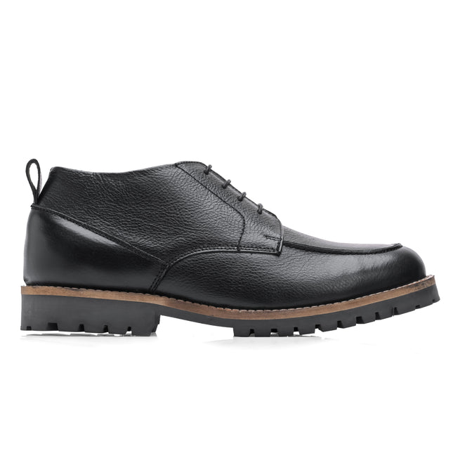 S&B Moc-Toe Chukka Boot - Black