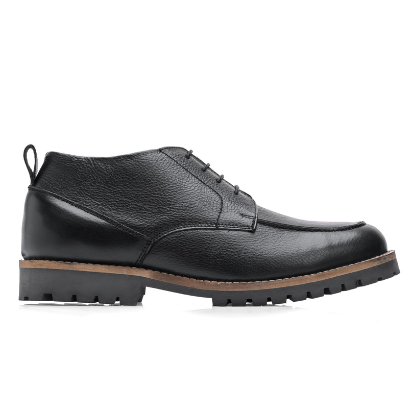 S&B Moc-Toe Chukka Boot - Black