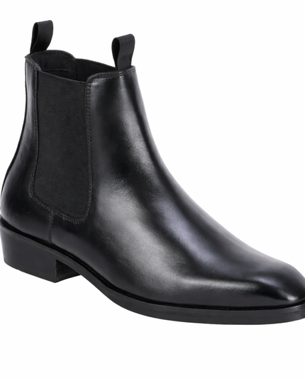 S&B Italian Elastic Cuban Chelsea - Black