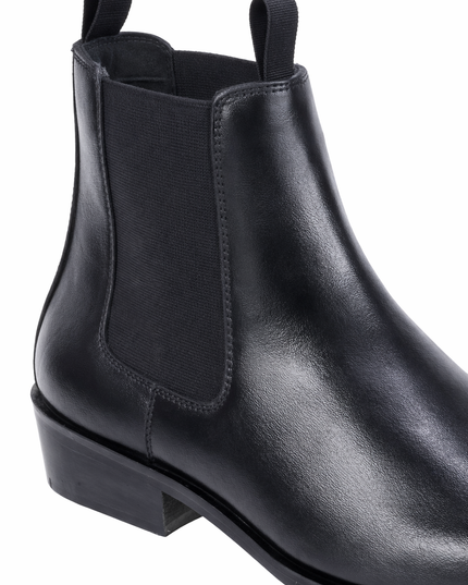 S&B Italian Elastic Cuban Chelsea - Black