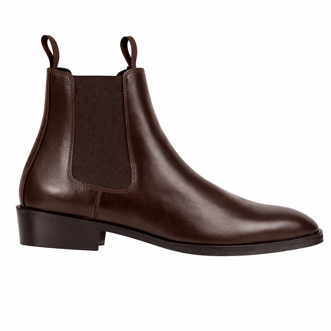 S&B Italian Elastic Cuban Chelsea - Brown