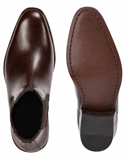 S&B Italian Elastic Cuban Chelsea - Brown