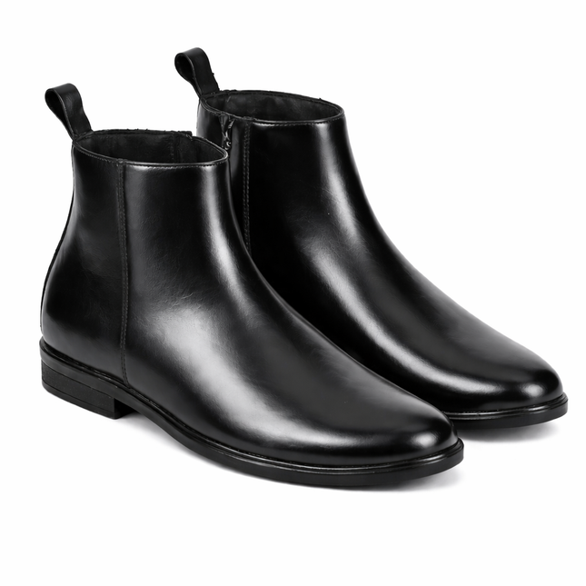 S&B Round Zip Chelsea  - Black