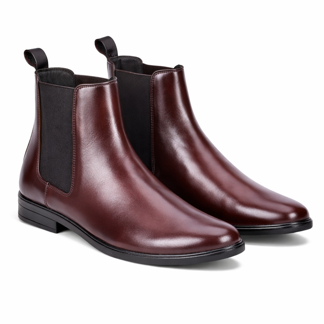 S&B Round Toe Chelsea  - Cherry