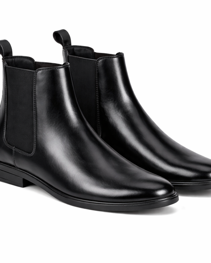 S&B Round Toe Chelsea  - Black