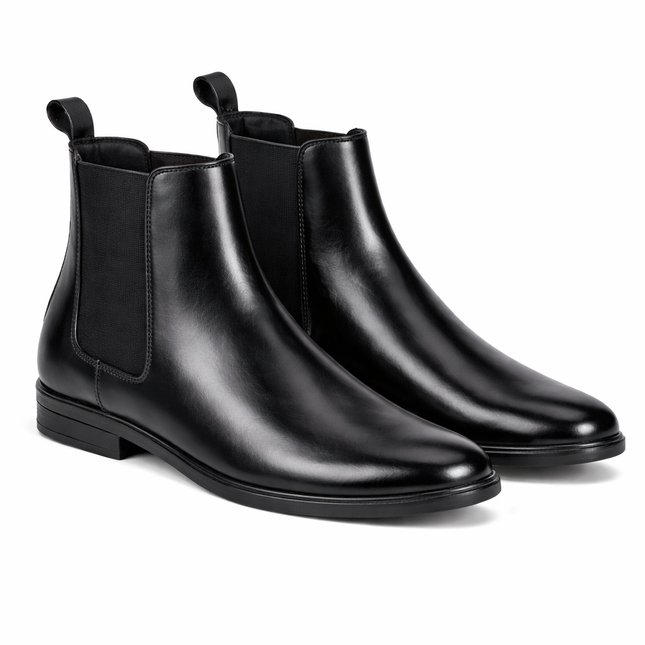 S&B Round Toe Chelsea  - Black