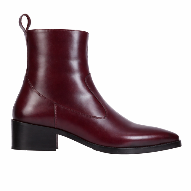 S&B Cowboy Pointed Chelsea - Cherry