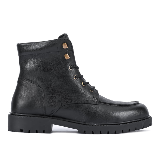 S&B Moc-Toe Boot -Black