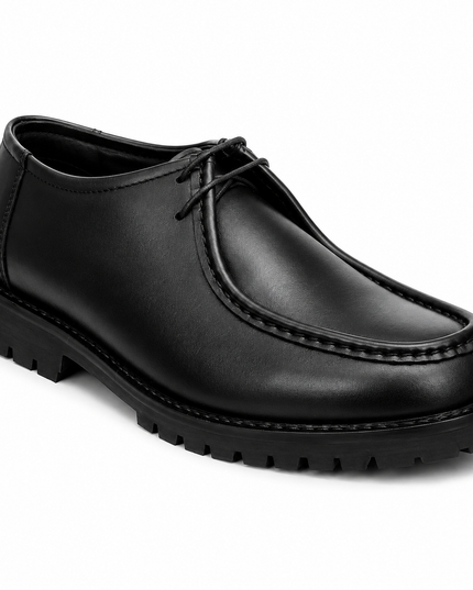 S&B Black Heritage Boat Shoes