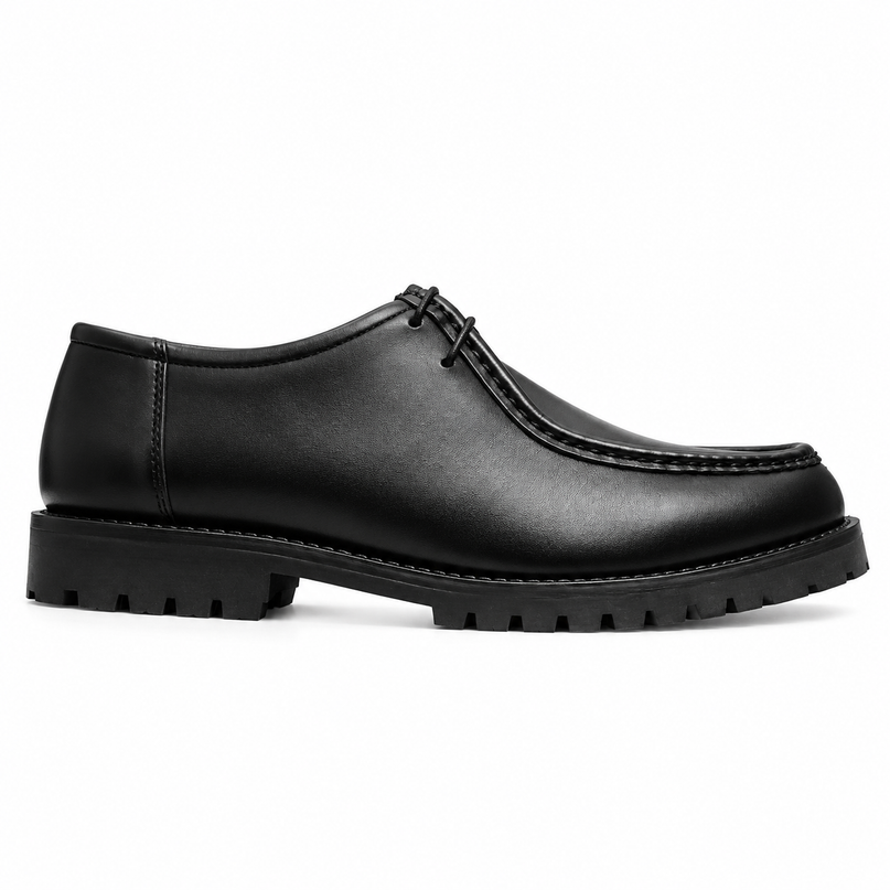 S&B Black Heritage Boat Shoes