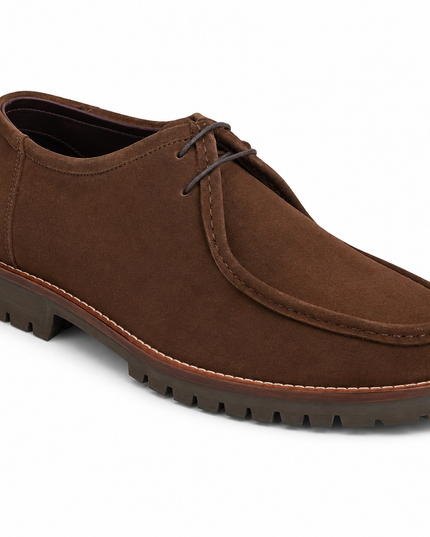 S&B Brown Suede Heritage Boat Shoes
