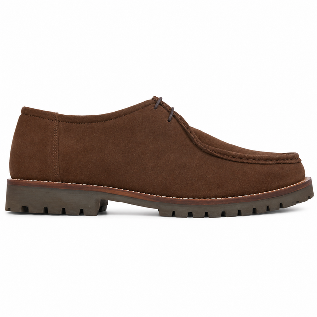 S&B Brown Suede Heritage Boat Shoes