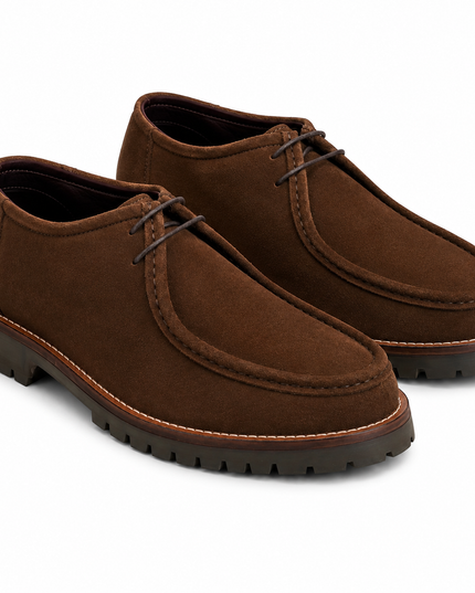 S&B Brown Suede Heritage Boat Shoes