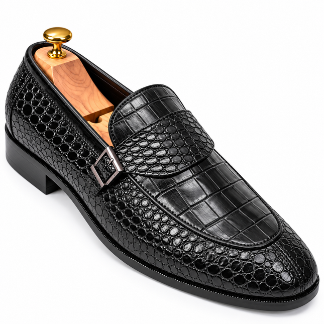 S&B Modena Monk Loafer - Black