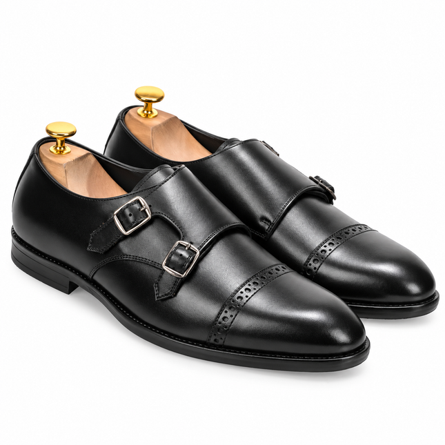 S&B Classic Monk Loafer - Black