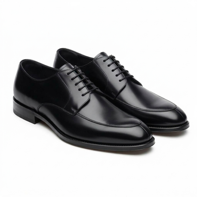 S&B Split Toe Derby- Black