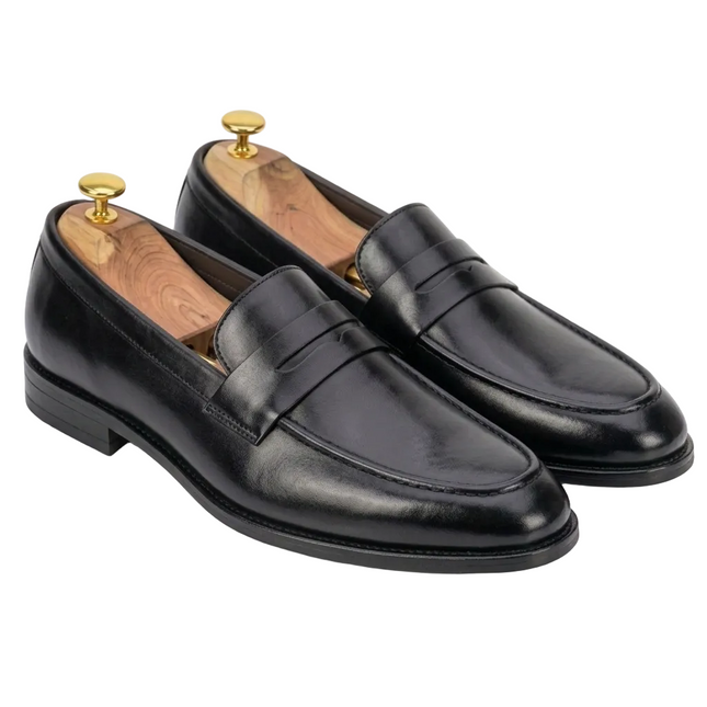 S&B Classic Penny Loafer – Black
