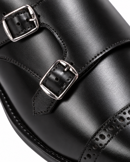S&B Classic Monk Loafer - Black