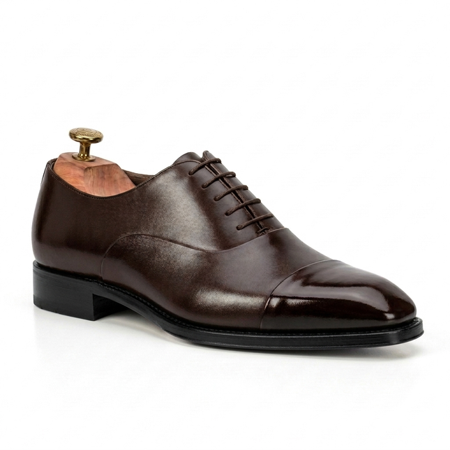 S&B Cap Toe Oxford - Cherry