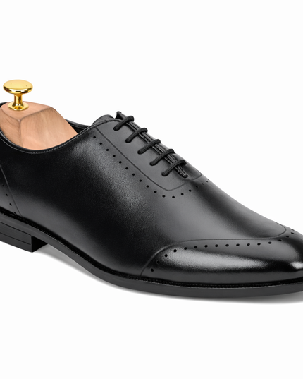 S&B  Wholecut Brogue  - Black