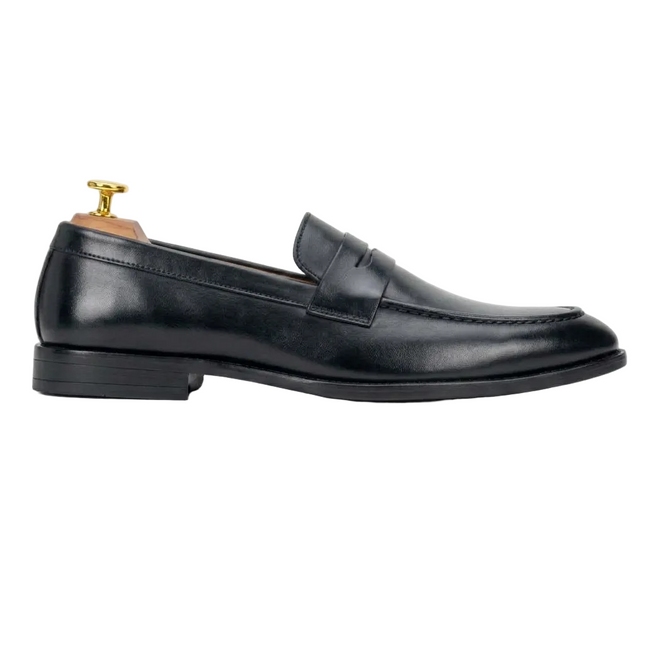 S&B Classic Penny Loafer – Black