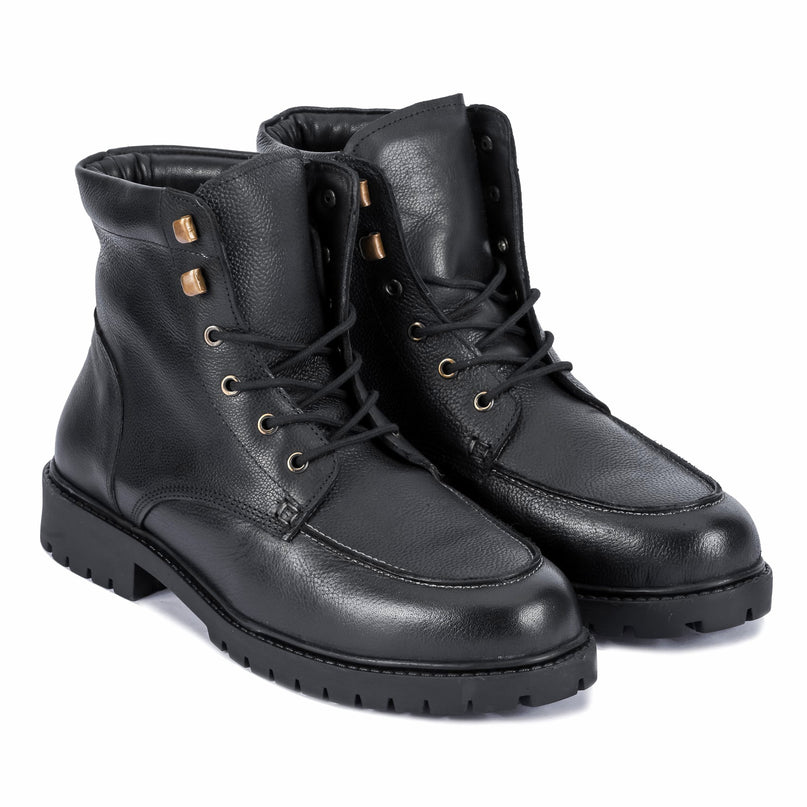 S&B Moc-Toe Boot -Black